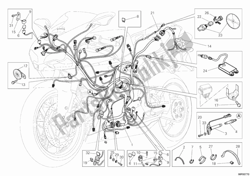 Toutes les pièces pour le Faisceau De Câblage du Ducati Superbike 1198 SP 2011